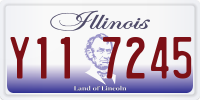 IL license plate Y117245