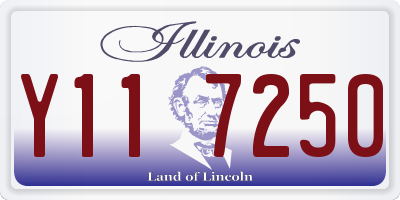 IL license plate Y117250