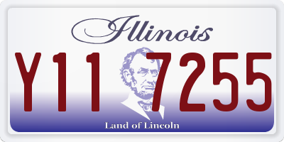 IL license plate Y117255