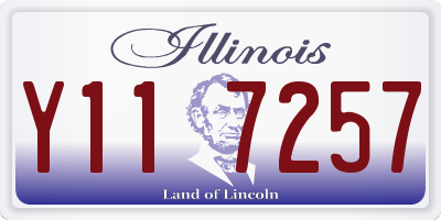 IL license plate Y117257