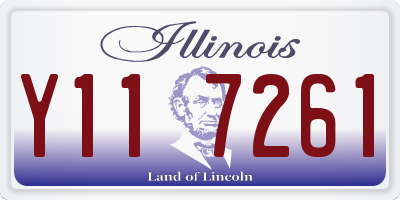 IL license plate Y117261