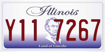 IL license plate Y117267