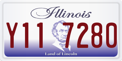 IL license plate Y117280