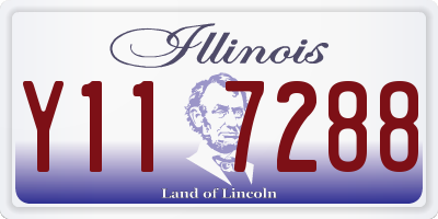IL license plate Y117288