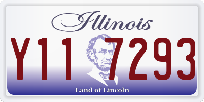 IL license plate Y117293