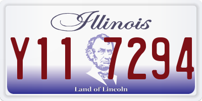 IL license plate Y117294