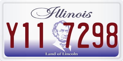 IL license plate Y117298