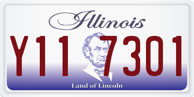 IL license plate Y117301