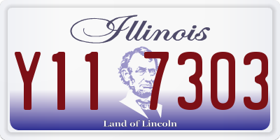 IL license plate Y117303