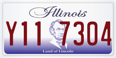 IL license plate Y117304