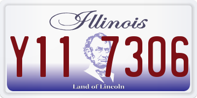 IL license plate Y117306