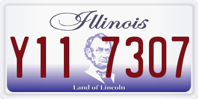 IL license plate Y117307