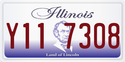 IL license plate Y117308