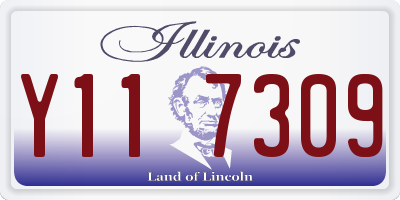 IL license plate Y117309