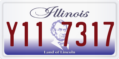 IL license plate Y117317