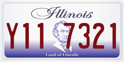 IL license plate Y117321