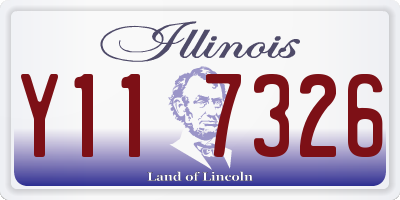 IL license plate Y117326