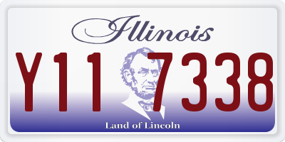 IL license plate Y117338