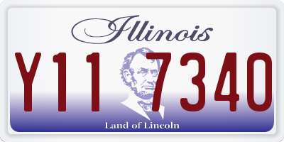 IL license plate Y117340