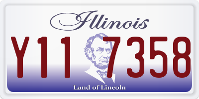 IL license plate Y117358