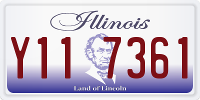 IL license plate Y117361