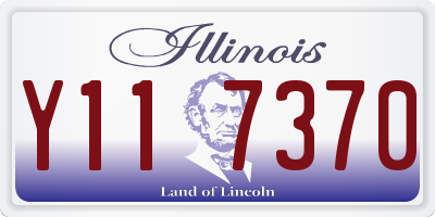 IL license plate Y117370