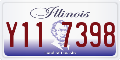 IL license plate Y117398