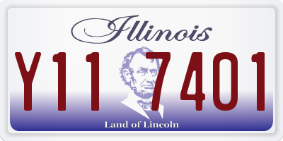 IL license plate Y117401