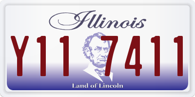 IL license plate Y117411