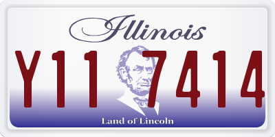 IL license plate Y117414