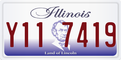 IL license plate Y117419