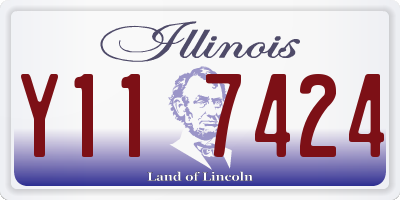 IL license plate Y117424