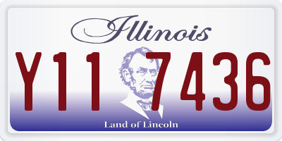 IL license plate Y117436