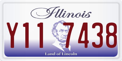 IL license plate Y117438