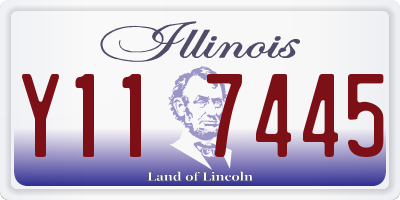 IL license plate Y117445