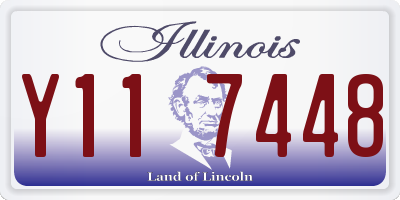 IL license plate Y117448