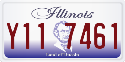 IL license plate Y117461