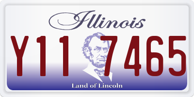 IL license plate Y117465
