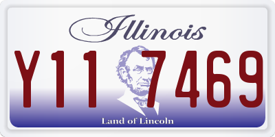 IL license plate Y117469