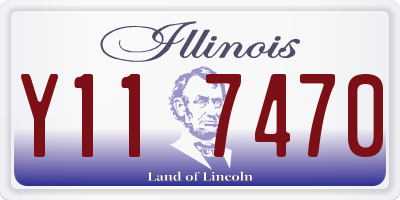 IL license plate Y117470