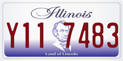 IL license plate Y117483