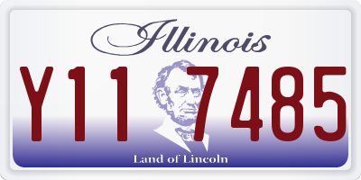 IL license plate Y117485