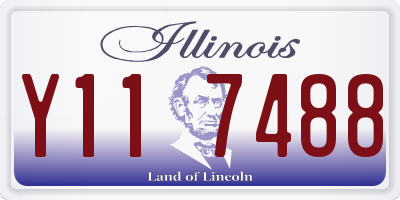 IL license plate Y117488