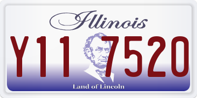 IL license plate Y117520