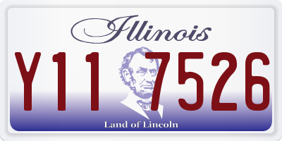 IL license plate Y117526