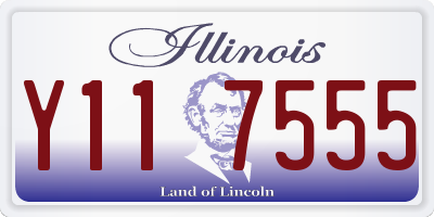 IL license plate Y117555
