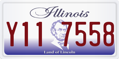 IL license plate Y117558