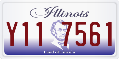 IL license plate Y117561