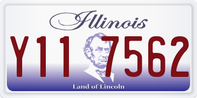 IL license plate Y117562