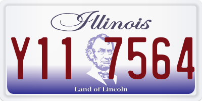 IL license plate Y117564